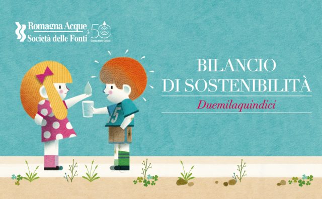 Menabò, agenzia di comunicazione a Forlì per Romagna Acque - Bilancio di sostenibilità 2015