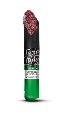 Menabò, agenzia di comunicazione a Forlì, per la linea “taste of Italy” di Veroni - Packaging salame Milano piccolo